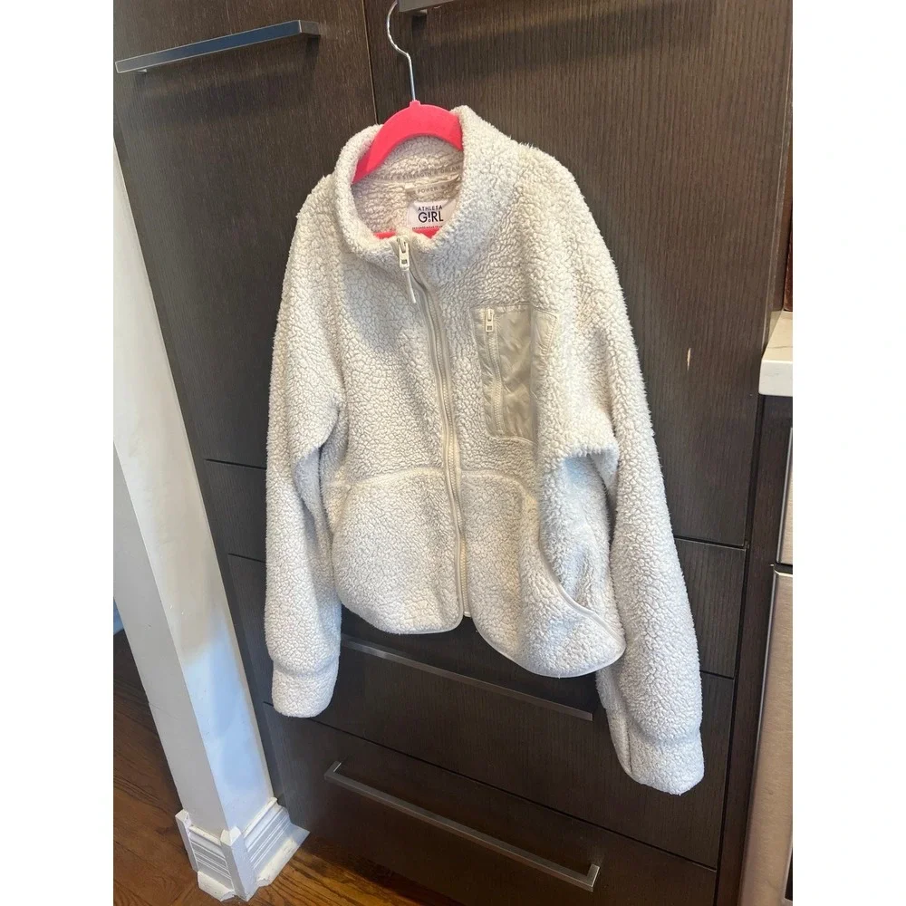 Athleta Girl full-zip fleece jacket XL‎ size 14